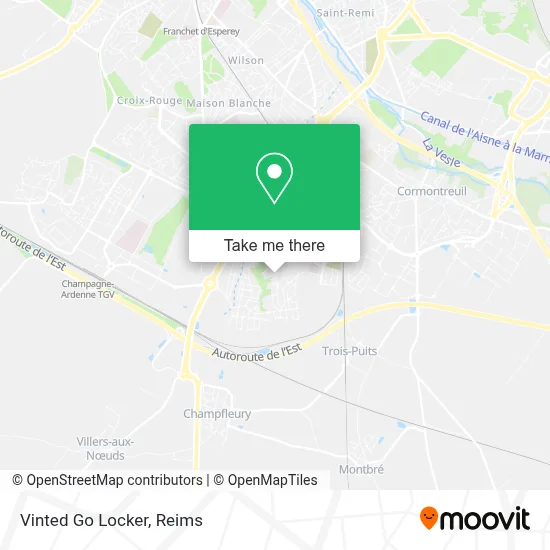 Vinted Go Locker map
