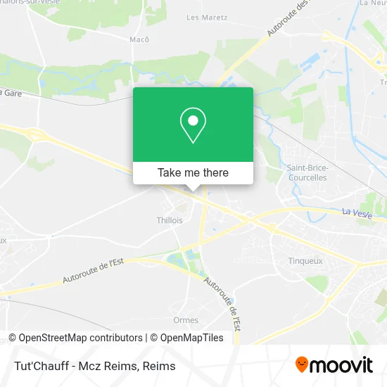 Tut'Chauff - Mcz Reims map
