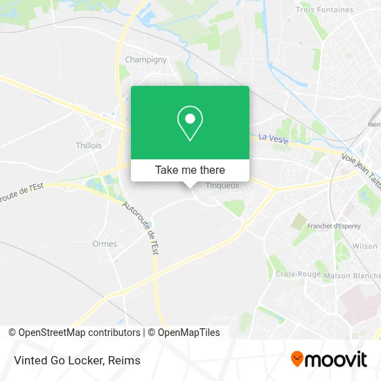 Vinted Go Locker map