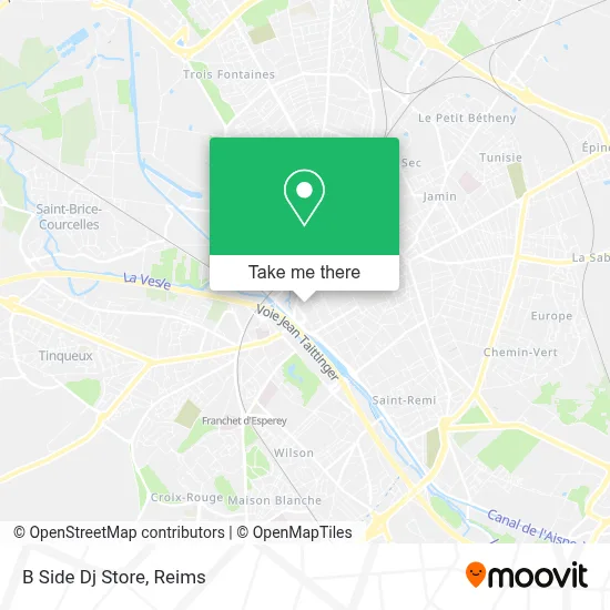 B Side Dj Store map