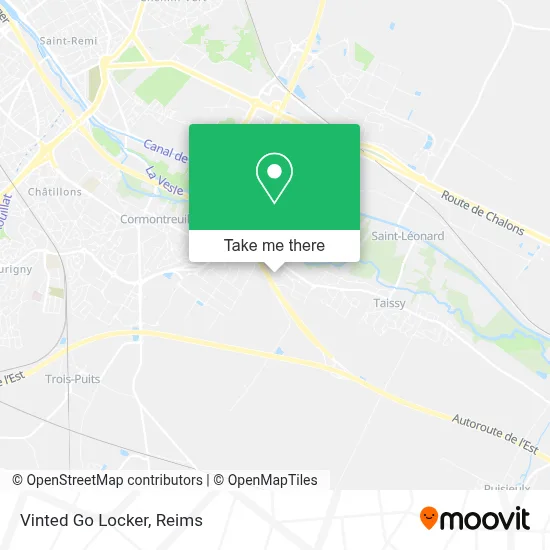 Vinted Go Locker map
