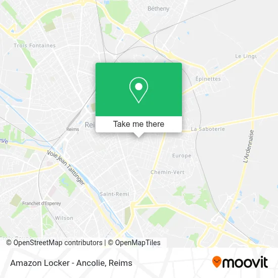 Amazon Locker - Ancolie map