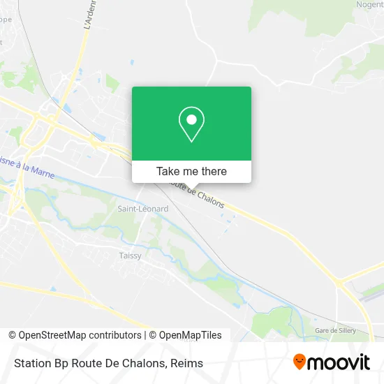 Station Bp Route De Chalons map