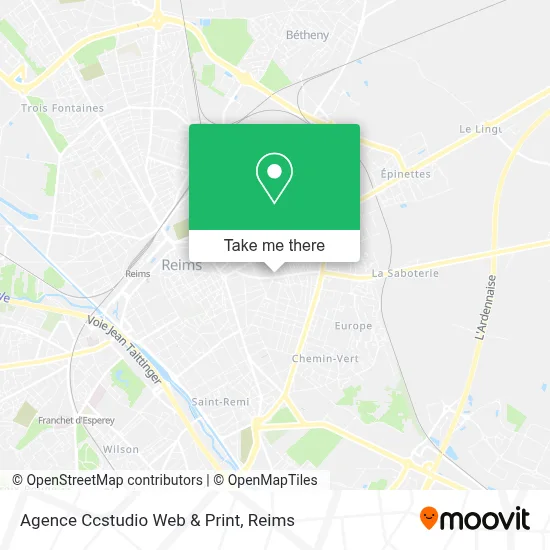 Agence Ccstudio Web & Print map