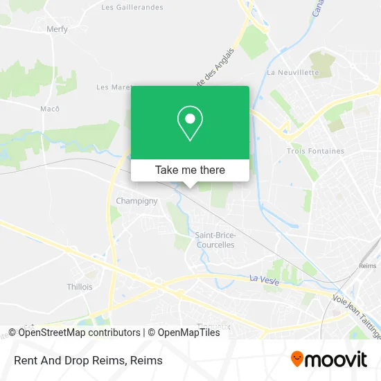 Rent And Drop Reims map