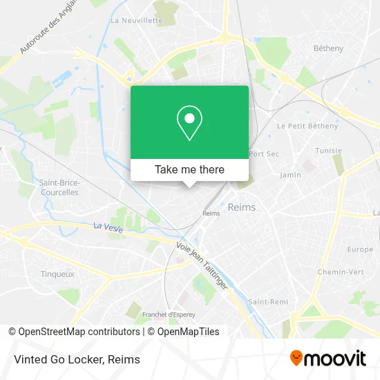 Vinted Go Locker map