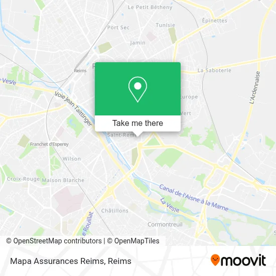 Mapa Assurances Reims map