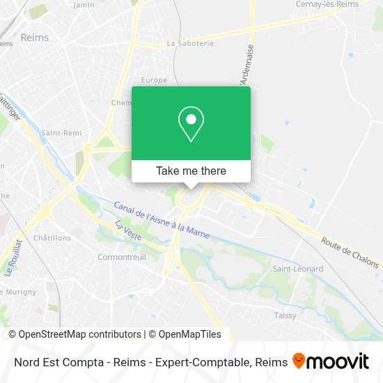 Nord Est Compta - Reims - Expert-Comptable map
