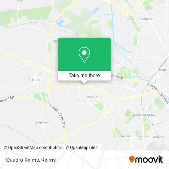 Quadro Reims map