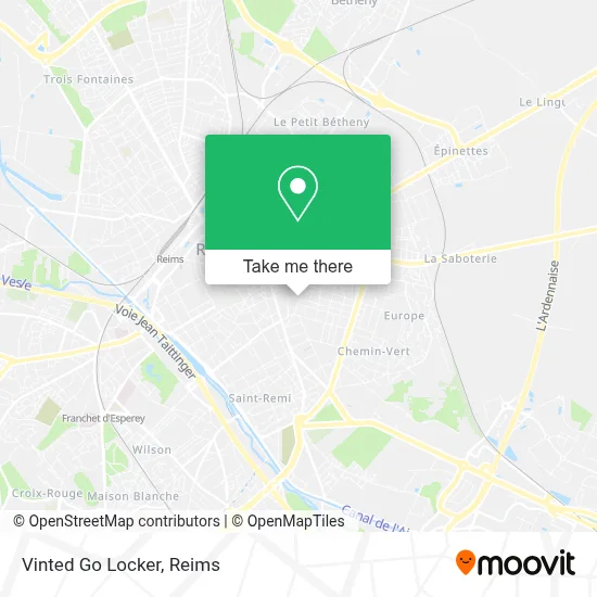 Vinted Go Locker map