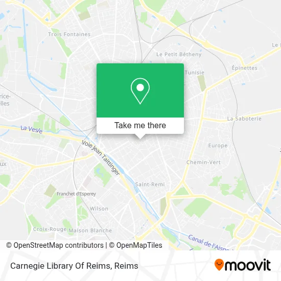 Carnegie Library Of Reims map