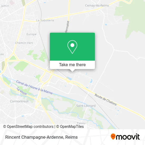 Rincent Champagne-Ardenne map