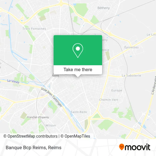 Banque Bcp Reims map