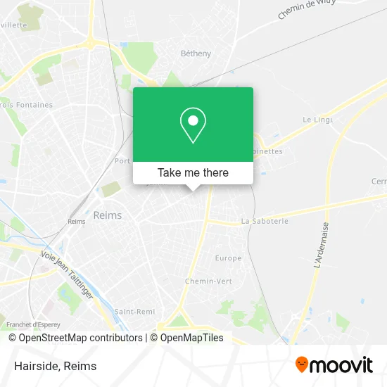 Hairside map