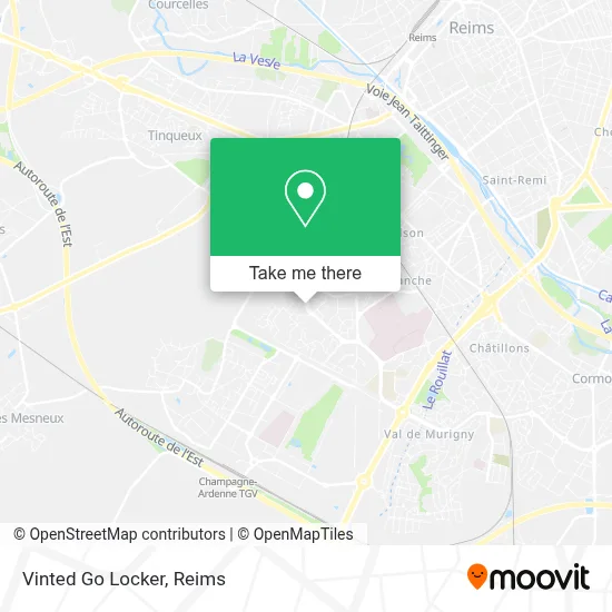 Vinted Go Locker map