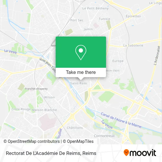 Rectorat De L'Académie De Reims map