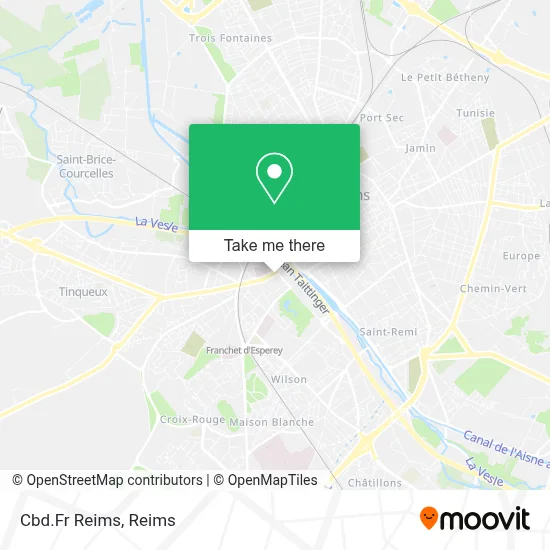 Cbd.Fr Reims map