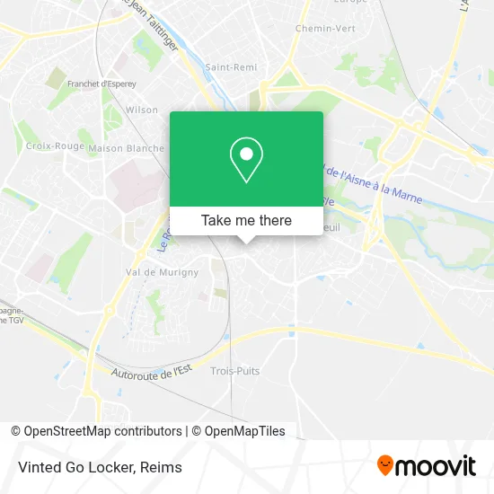 Vinted Go Locker map