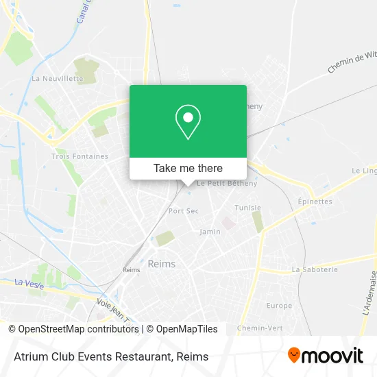 Atrium Club Events Restaurant map