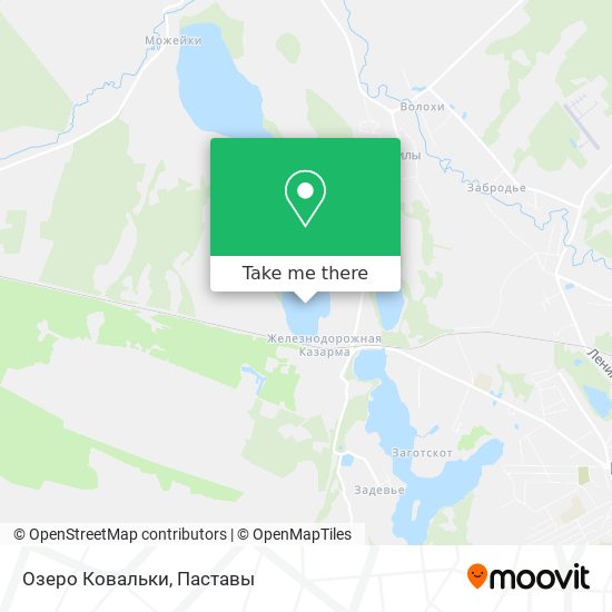 Озеро Ковальки map