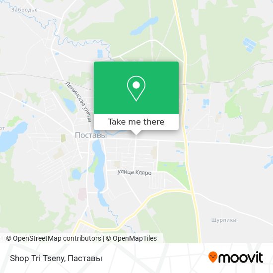 Shop Tri Tseny map