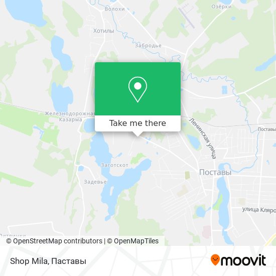 Shop Mila map