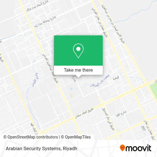 Arabian Security Systems map