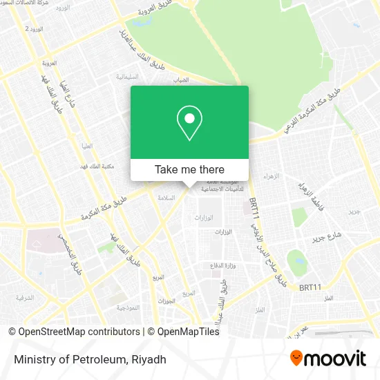 Ministry of Petroleum map