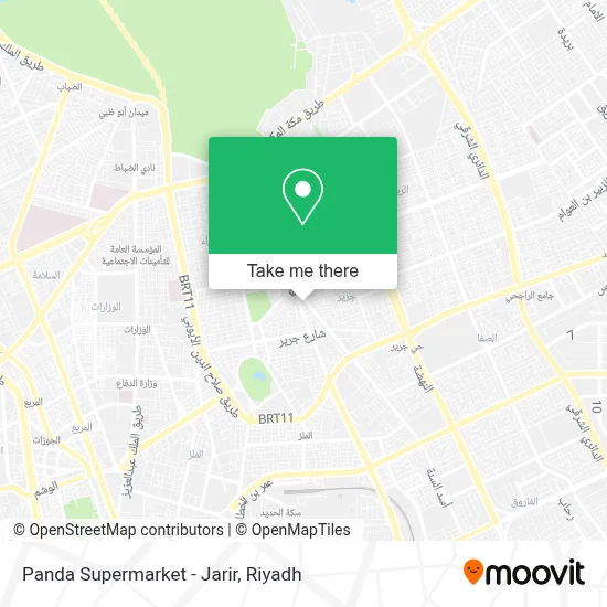 Panda Supermarket - Jarir map