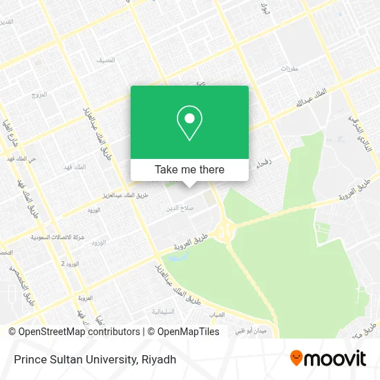 Prince Sultan University map