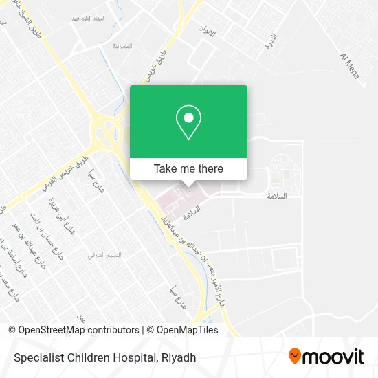 Specialist Children Hospital map