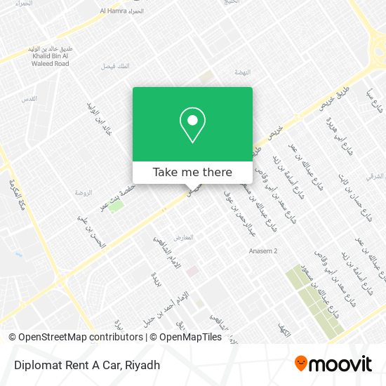 Diplomat Rent A Car map