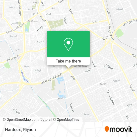 Hardee's map
