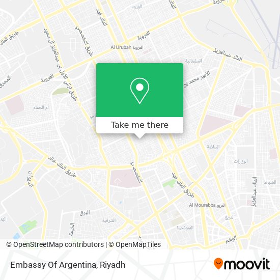 Embassy Of Argentina map