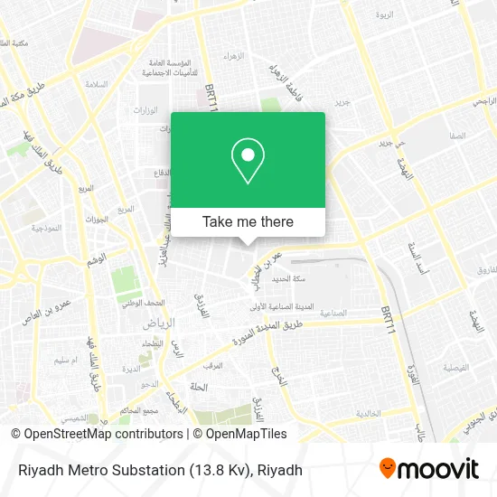 Riyadh Metro Substation (13.8 Kv) map