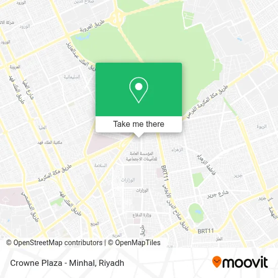 Crowne Plaza - Minhal map