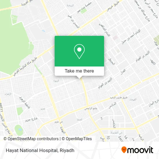 Hayat National Hospital map
