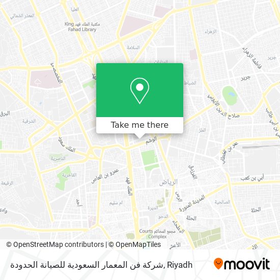 شركة فن المعمار السعودية للصيانة الحدودة map