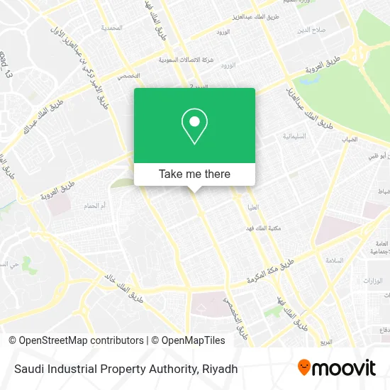Saudi Industrial Property Authority map