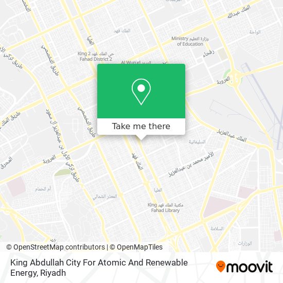 King Abdullah City For Atomic And Renewable Energy map
