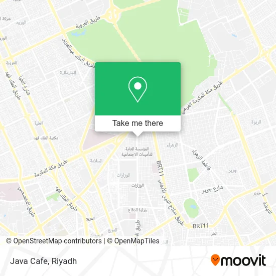 Java Cafe map