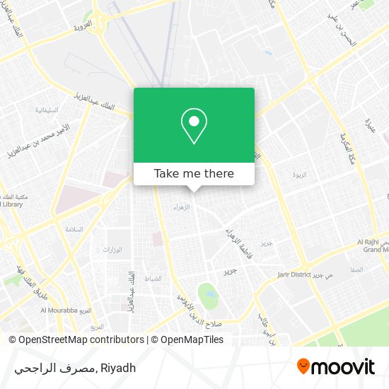 مصرف الراجحي map