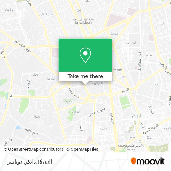 دانكن دوناتس map