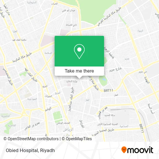 Obied Hospital map