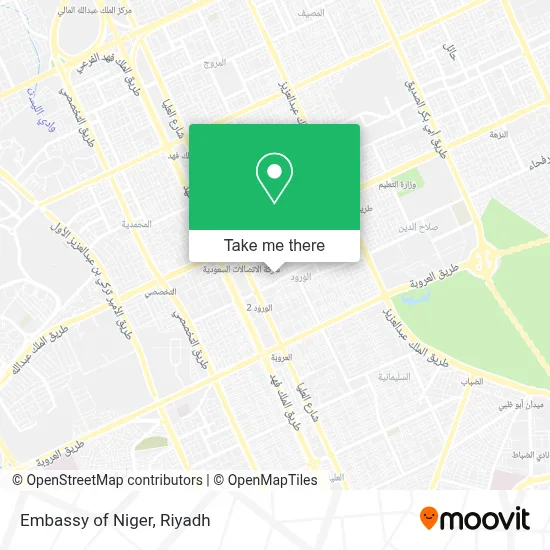 Embassy of Niger map