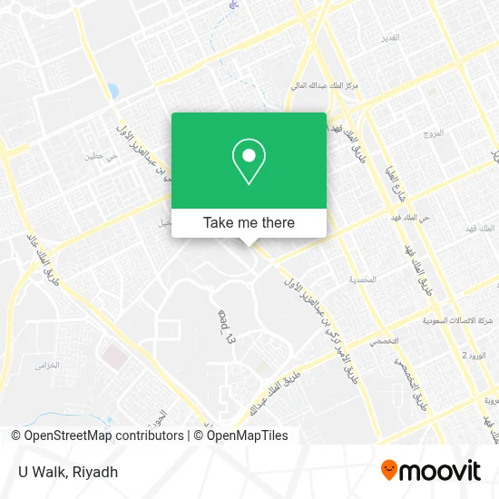 U Walk map