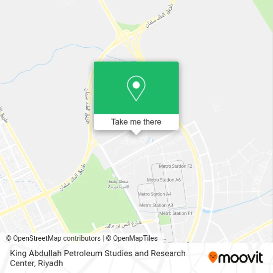 King Abdullah Petroleum Studies and Research Center map