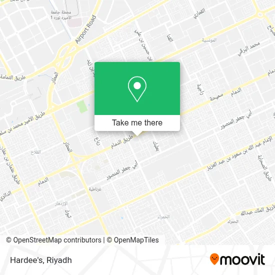 Hardee's map