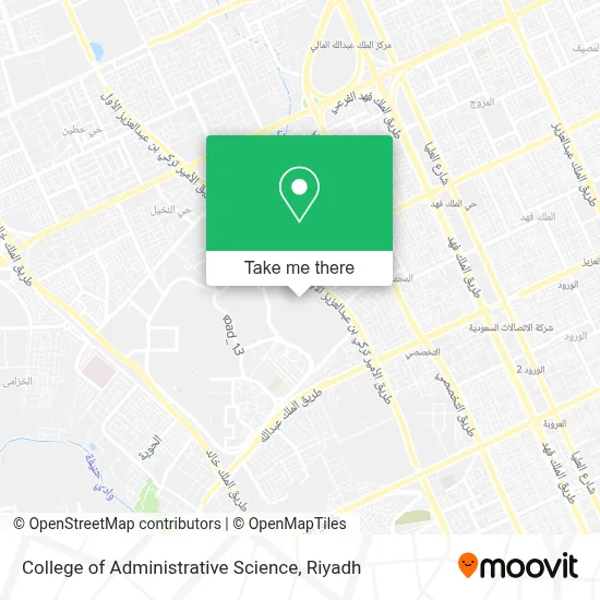 College of Administrative Science map