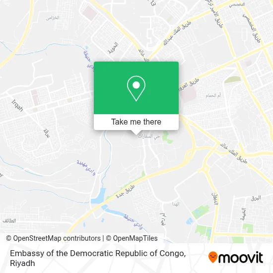 Embassy of the Democratic Republic of Congo map